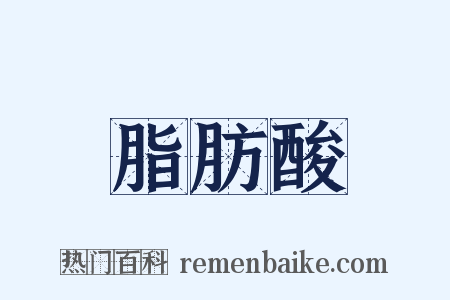 脂肪酸是什么意思的图片